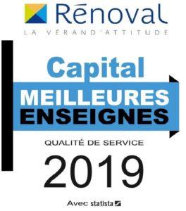 Rénoval Vérandas – Élue meilleure enseigne en 2019